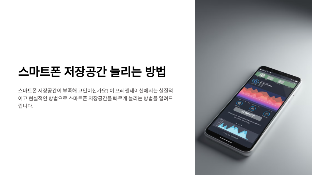 핸드폰 저장공간 늘리는법