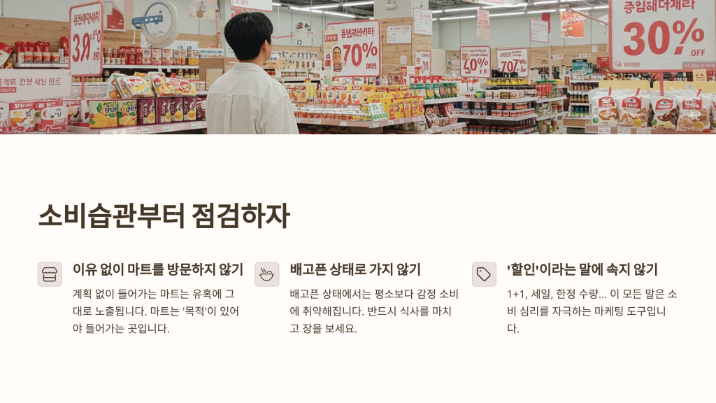 마트 장보기 절약법