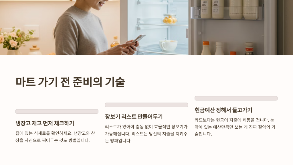 마트 장보기 절약법