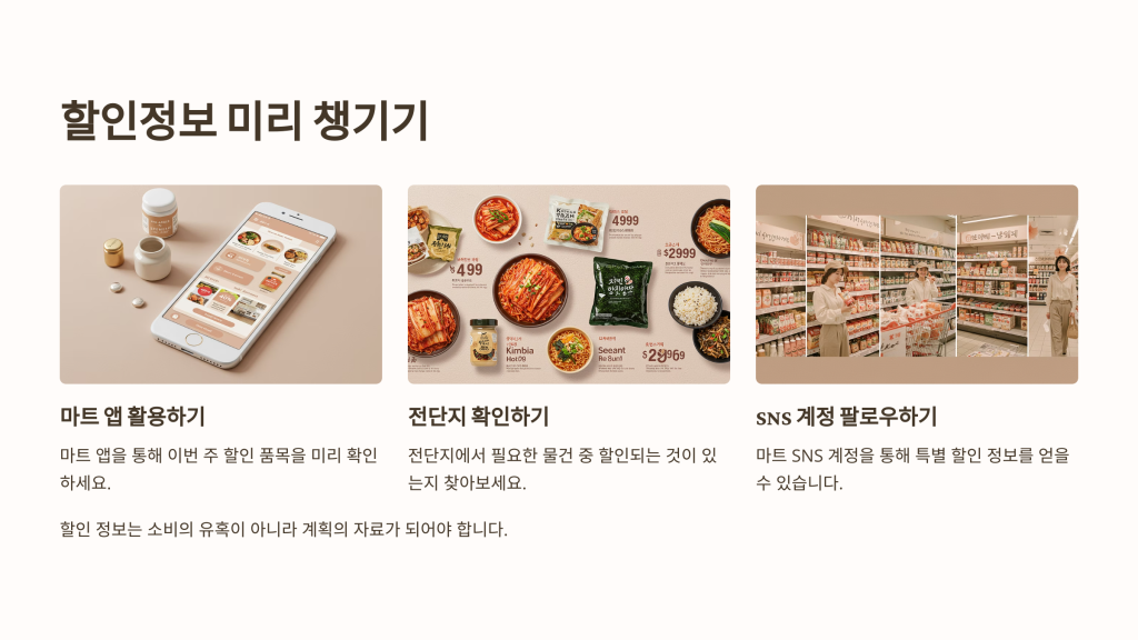 마트 장보기 절약법