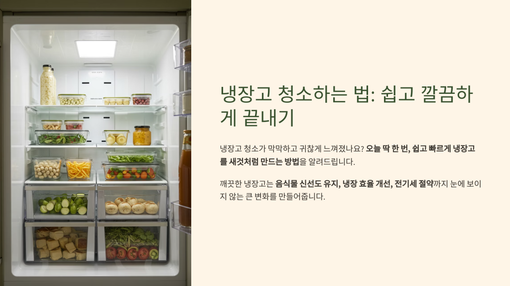 냉장고 청소하는 법