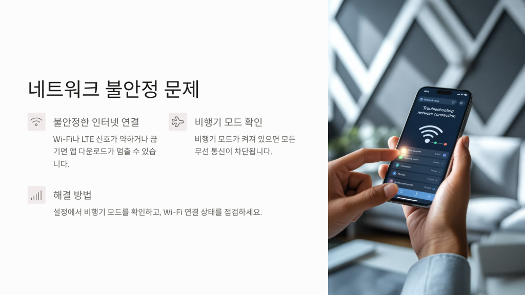 아이폰 앱 다운로드 안됨