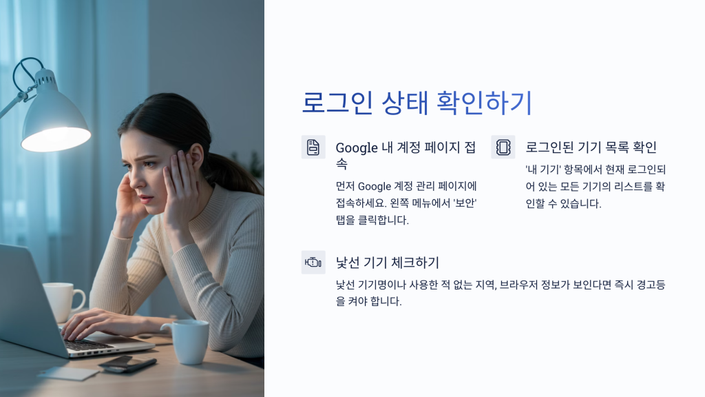 구글 다른기기 로그아웃