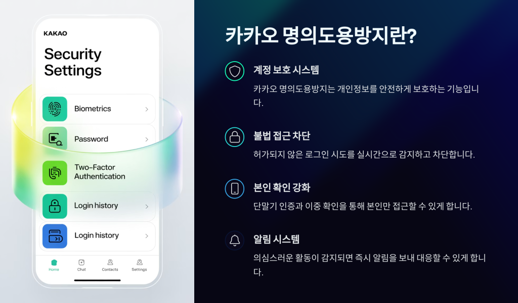 카카오 명의도용방지 해킹