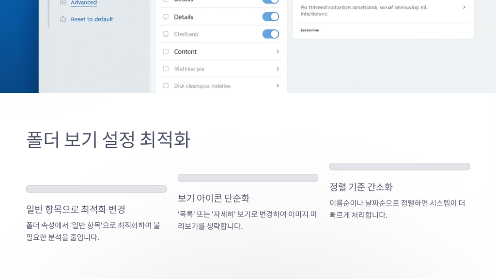 윈도우 다운로드 폴더 응답 없음