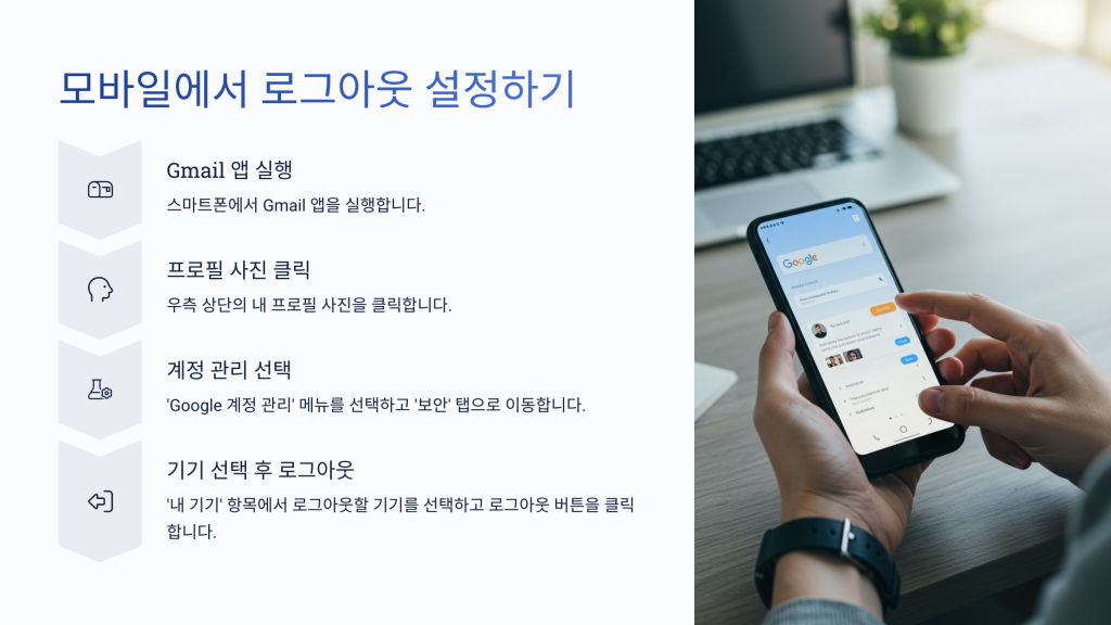 구글 다른기기 로그아웃