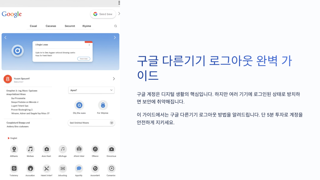 구글 다른기기 로그아웃