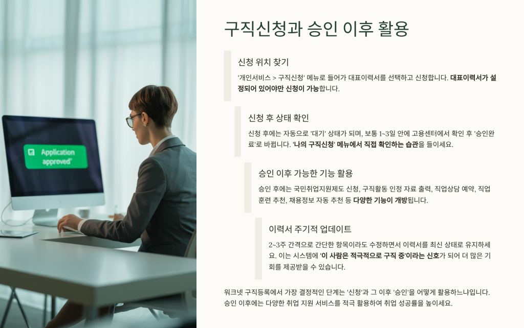 워크넷 구직등록