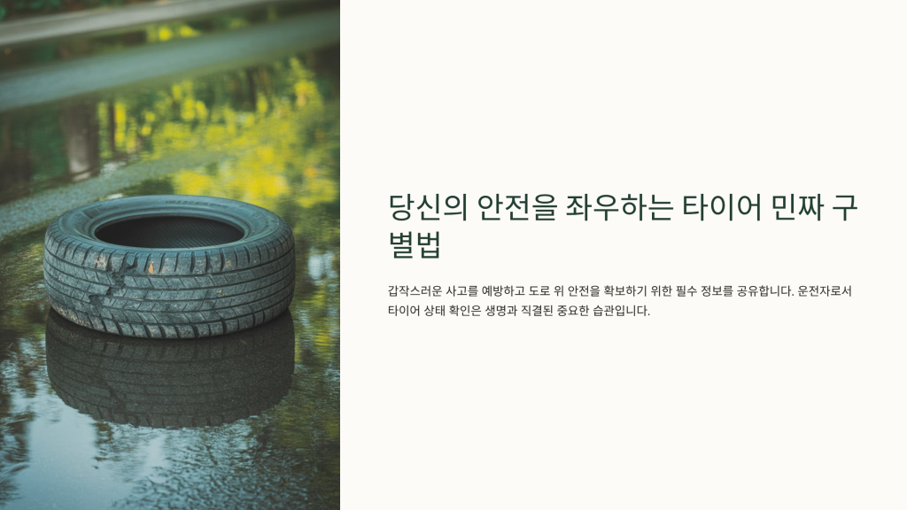 타이어 민짜 구별법