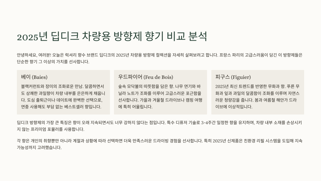 딥디크 차량용 방향제