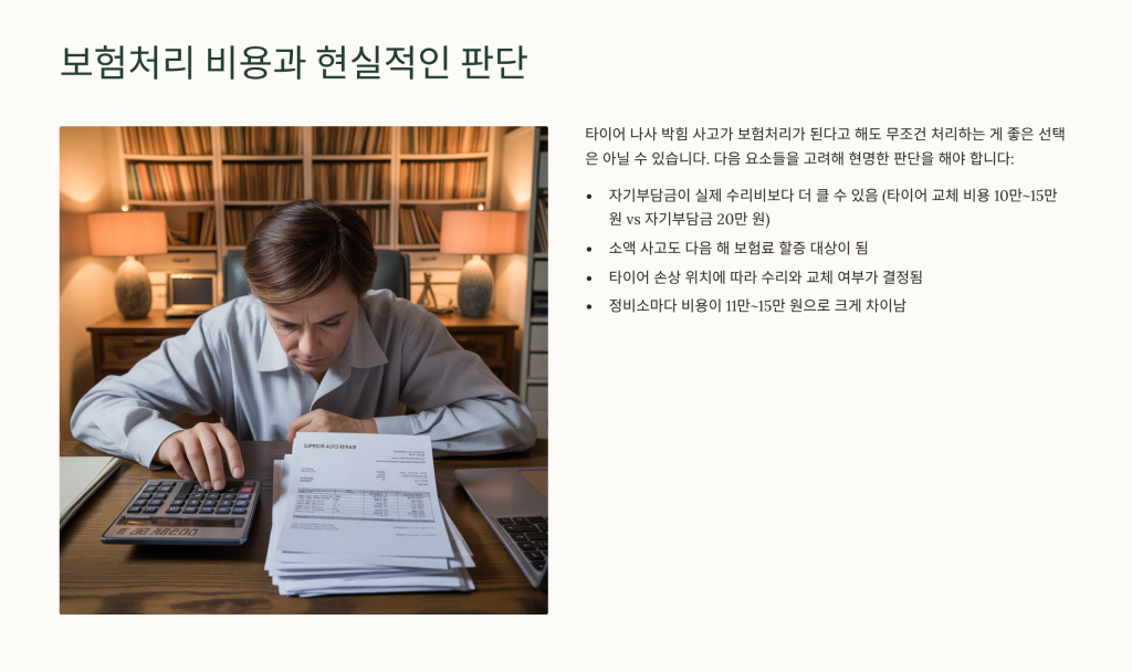 타이어 나사 박힘