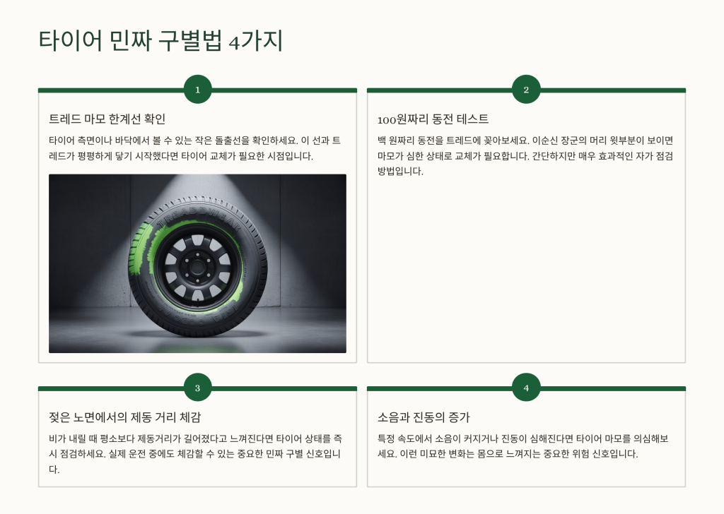 타이어 민짜 구별법