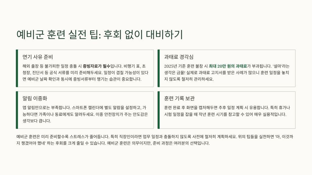 예비군 날짜 확인 방법