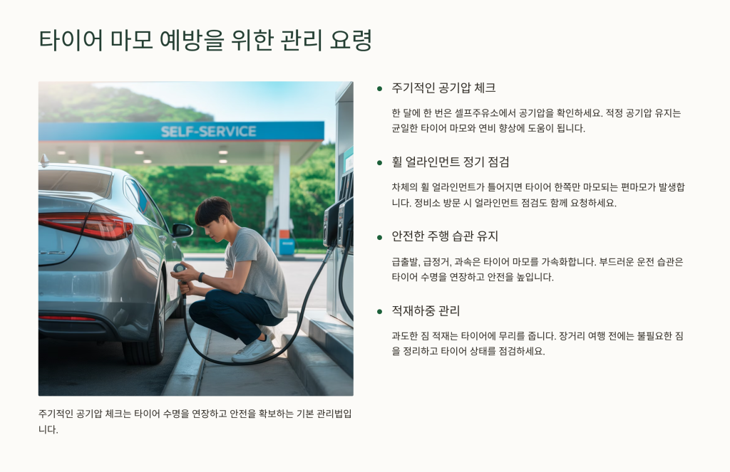 타이어 민짜 구별법
