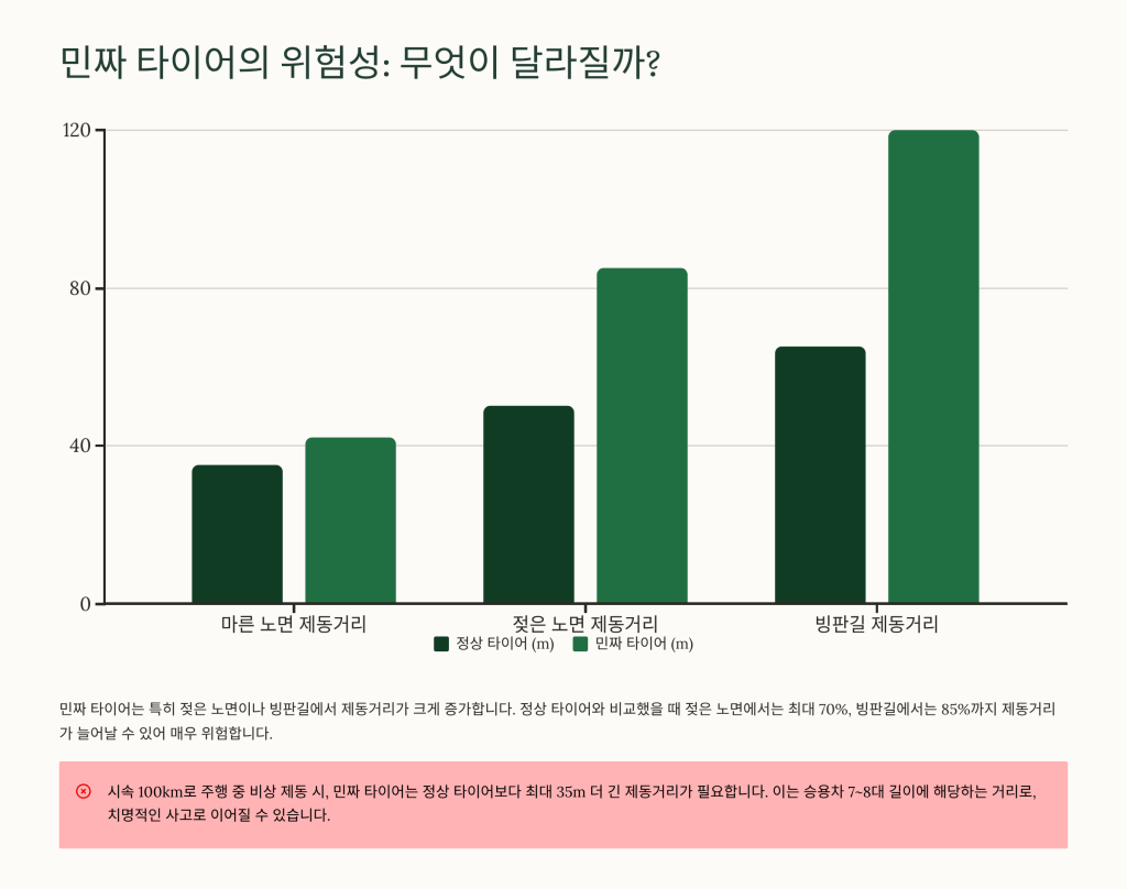 타이어 민짜 구별법