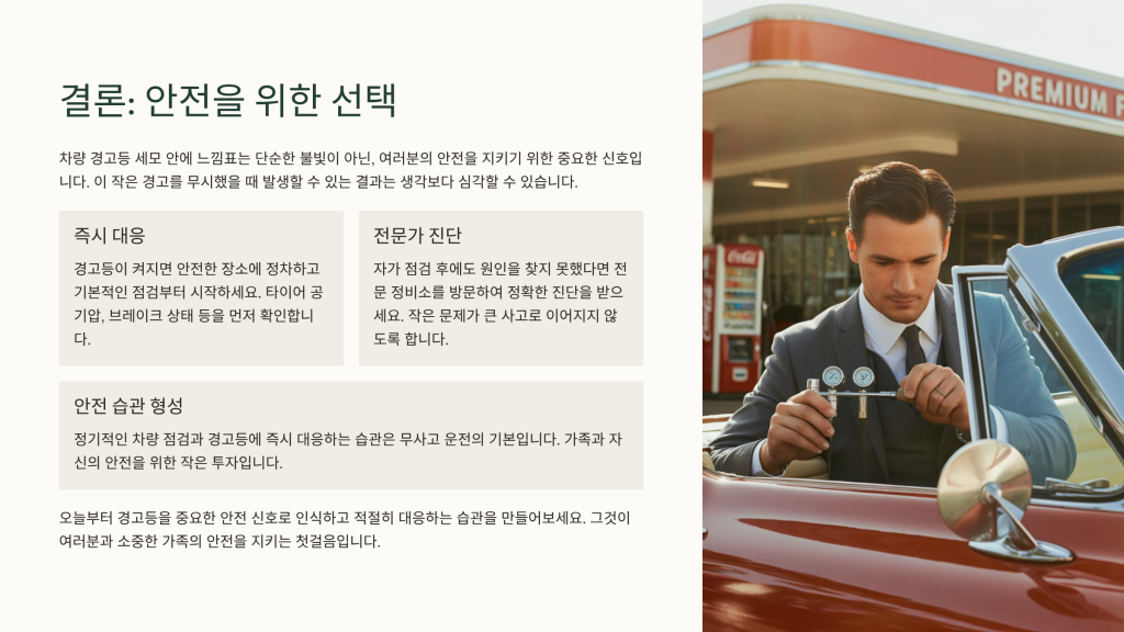 차량 경고등 세모 안에 느낌표