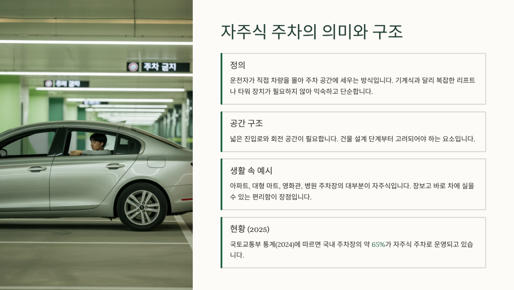 자주식 주차 뜻